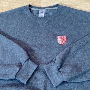 Vintage Regis Jesuit H.S. Crew Neck Men’s 2XL Grey Russell Athletic Sweatshirt